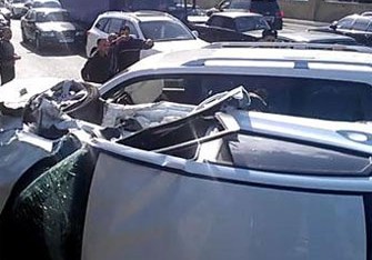 “Toyota Prado” qəzaya uğradı: bir ailədən 3 yaralı