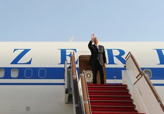 Prezident İlham Əliyev Belarusa yola düşdü
