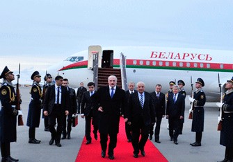 Belarus prezidenti Azərbaycana rəsmi səfərdədir