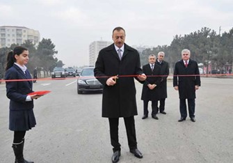 Prezident İlham Əliyev daha bir avtomobil yolunun açılışını etdi