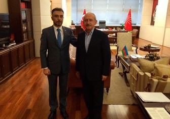 Hürrü Əliyev Türkiyənin ana müxalifət lideri ilə görüşüb