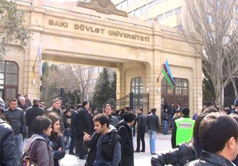 Bakı Dövlət Universitetinin giriş-çıxışı dəyişdirildi