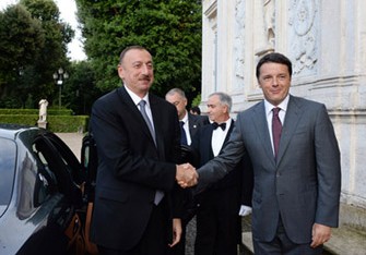 Azərbaycan prezidenti İtaliyada mühüm görüşlər keçirib