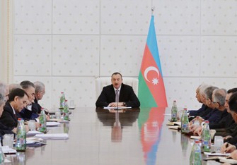 Azərbaycan prezidentinin sədrliyi ilə Nazirlər Kabinetinin iclası keçirilib