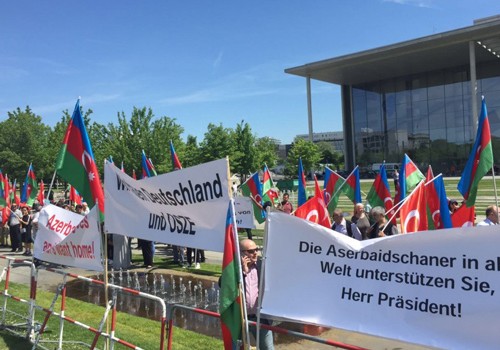 Berlində Azərbaycan diaspor təşkilatlarının birgə aksiyası keçirilib