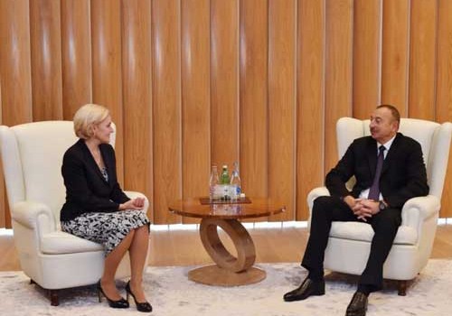 Azərbaycan prezidenti Rusiya baş nazirinin müavinini qəbul edib