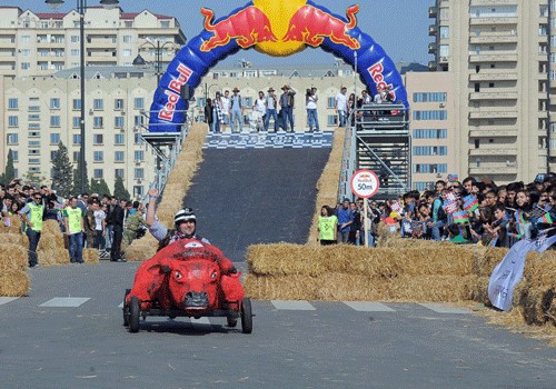 Bakıda keçirilən "Red Bull Soapbox” yarışının qalibləri müəyyənləşib - Fotolar