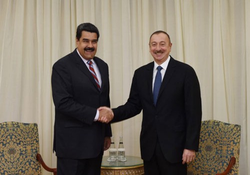 Azərbaycan prezidenti venesuelalı həmkarı ilə görüşüb