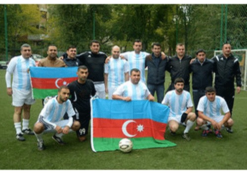 Moldova və Azərbaycan jurnalistləri arasında futbol matçı keçirilib