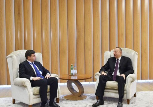 Azərbaycan prezidenti İtaliyanın iqtisadi inkişaf naziri ilə görüşüb