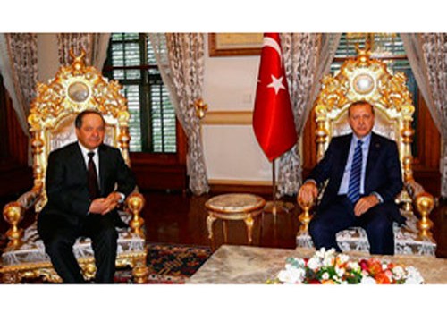 Türkiyə prezidenti İraqın kürd muxtariyyətinin rəhbəri ilə görüşüb