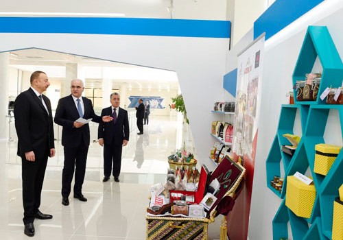 Prezident İlham Əliyev Yevlaxda Aran Regional İnkişaf Mərkəzi ilə tanış olub - Fotolar