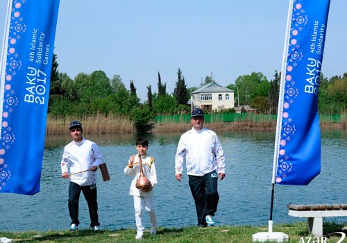 IV İslam Həmrəyliyi Oyunlarının su səyahətinin iştirakçıları Mingəçevirdə - Fotolar