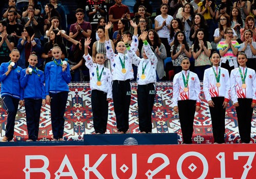 Bədii gimnastika üzrə Azərbaycan komandası İslamiadanın qalibi olub
