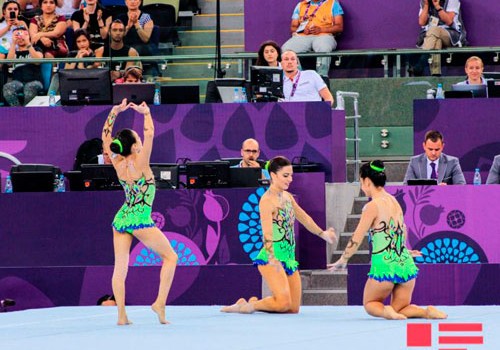 İslamiada: Qadın idman gimnastlarımız qızıl medal qazanıb