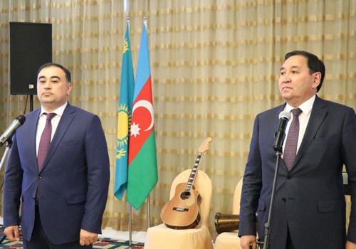 Qazaxıstanın Atırau şəhərində 28 May - Respublika Günü ilə əlaqədar rəsmi qəbul keçirilib - Fotolar