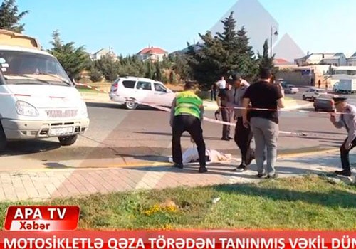 MTRŞ-in hüquqşünası motosikletlə yol qəzasında ölüb - Video