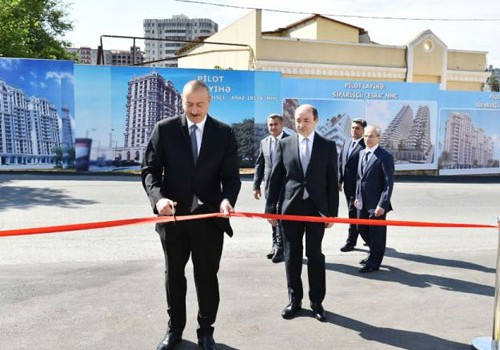 Prezident Nərimanov Rayon Məhkəməsinin yeni binasının açılışında iştirak edib - Fotolar