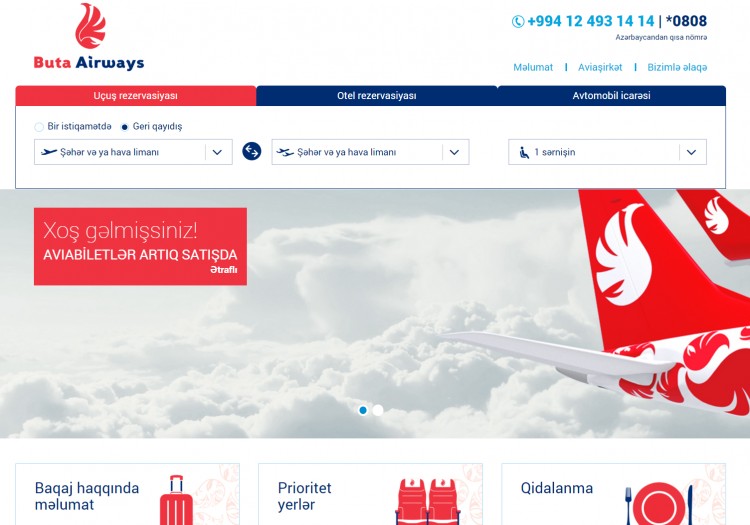 Sentyabrın 1-dən Kazan-Bakı aviareysini "Buta Airways" həyata keçirəcək