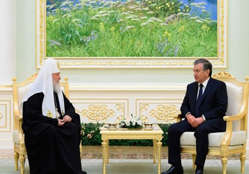 Özbəkistan Prezidenti Moskva və bütün Rusiyanın patriarxı ilə görüşüb