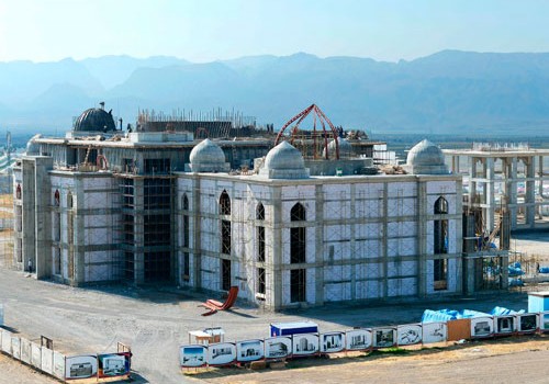 Naxçıvan şəhərində yeni məscid binası tikilir