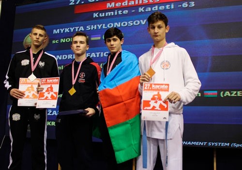 Azərbaycan karateçiləri Xorvatiyada üç medal qazanıblar