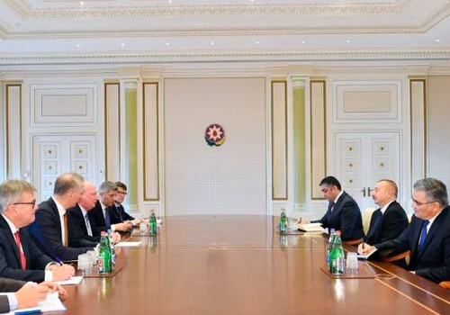 Azərbaycan prezidenti Avropa Komissiyasının nümayəndə heyətini qəbul edib