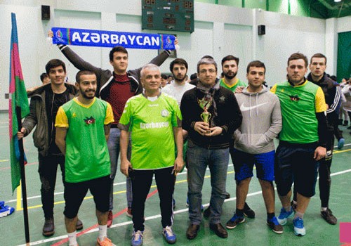 Azərbaycan səfirliyinin komandası Rusiyada mini-futbol turnirində ikinci yeri tutub