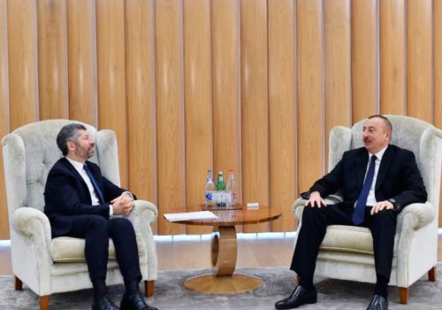 Azərbaycan prezidenti İtaliya iqtisadi inkişaf nazirinin müavini ilə görüşüb