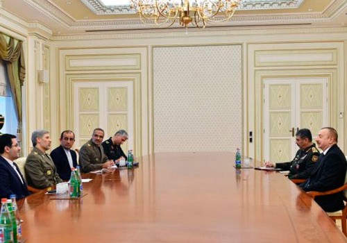 Prezident İlham Əliyev İran müdafiə nazirini qəbul edib
