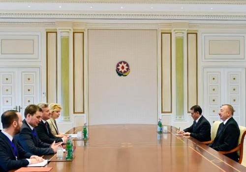 Prezident İlham Əliyev Makedoniya prezidenti ilə görüşüb