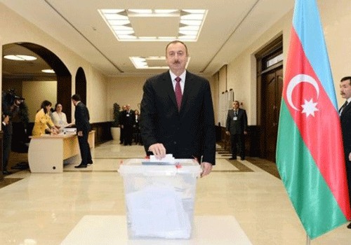 Azərbaycan prezidenti səs verib