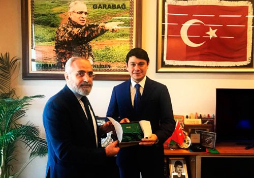Fuad Muradov Türkiyə Prezidentinin baş müşaviri Yalçın Topçu ilə görüşüb