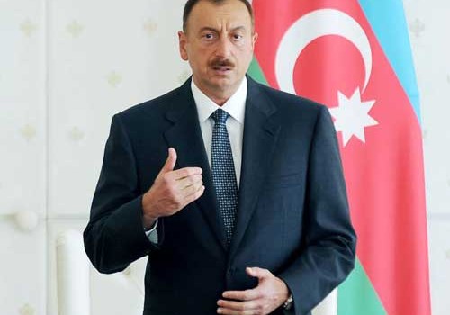 Prezident Goranboyda Bayraq Muzeyinin açılışında iştirak edib