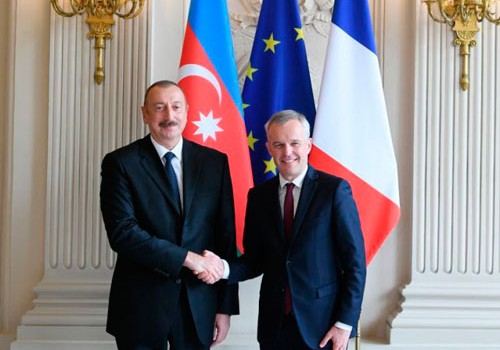 Azərbaycan prezidenti Fransua de Rüji ilə görüşüb