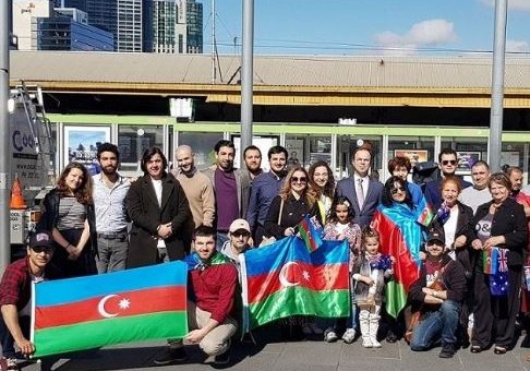 Avstraliyada Azərbaycan bayrağının qaldırılması mərasimi keçirilib
