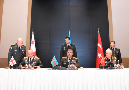 Azərbaycan, Türkiyə və Gürcüstan müdafiə rəsmiləri arasında protokol imzalanıb
