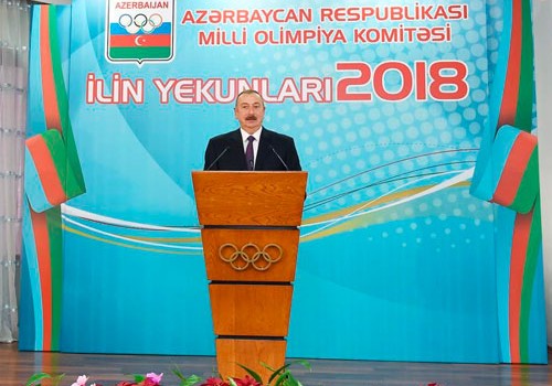 Prezident İlham Əliyev 2018-ci ilin idman yekunlarına həsr olunan mərasimdə iştirak edib - Fotolar
