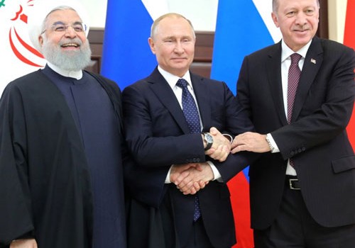 Soçidə Rusiya, Türkiyə, İran liderlərinin görüşü keçirilib