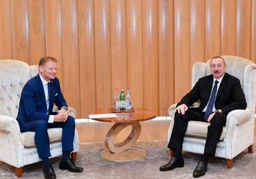 Prezident İlham Əliyev Vazil Hudak ilə görüşüb