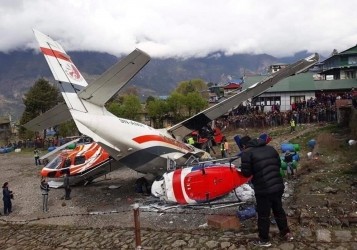 Nepalda təyyarə ilə helikopterin toqquşması nəticəsində azı iki nəfər ölüb