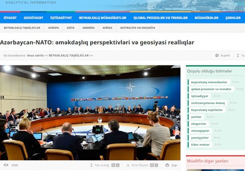 Azərbaycan-NATO: əməkdaşlıq perspektivləri və geosiyasi reallıqlar