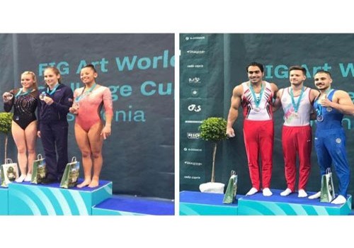 Azərbaycanın iki gimnastı Dünya Kubokunda qızıl medal qazanıb