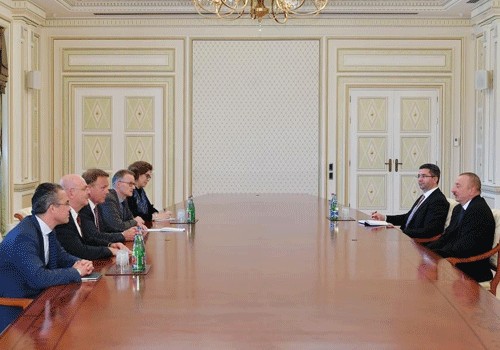 İlham Əliyev Almaniya Bundestaqının vitse-prezidentini qəbul edib