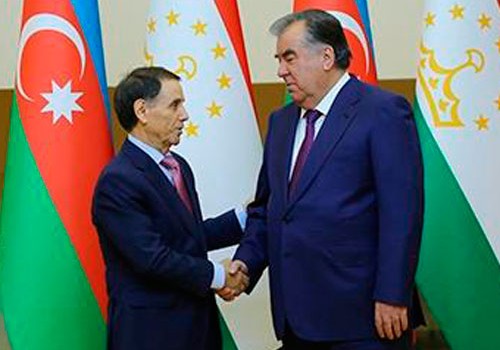 Novruz Məmmədov Tacikistanın prezidenti ilə görüşüb