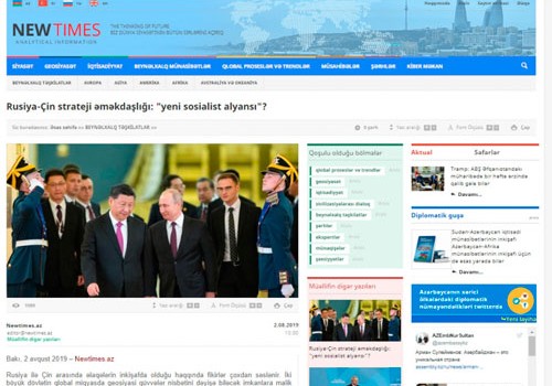 Rusiya-Çin strateji əməkdaşlığı: "yeni sosialist alyansı"?