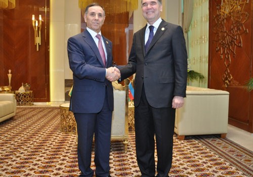 Novruz Məmmədov Türkmənistan Prezidenti ilə görüşüb