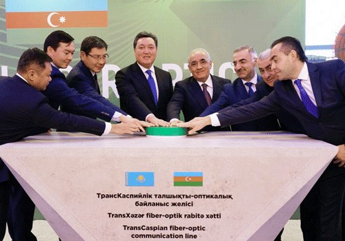 AzerTelecom şirkətinin iştirakı ilə TransCaspian Fiber Optic layihəsi üzrə Qazaxıstanda işlərin başlanmasına dair tədbir keçirilib