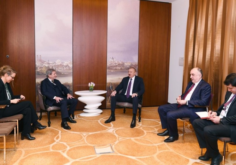Prezident İlham Əliyevin Avropa İttifaqının komissarı ilə görüşü olub
