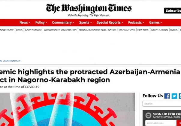 “Washington Times” qəzeti Azərbaycana dair məqalə yayıb